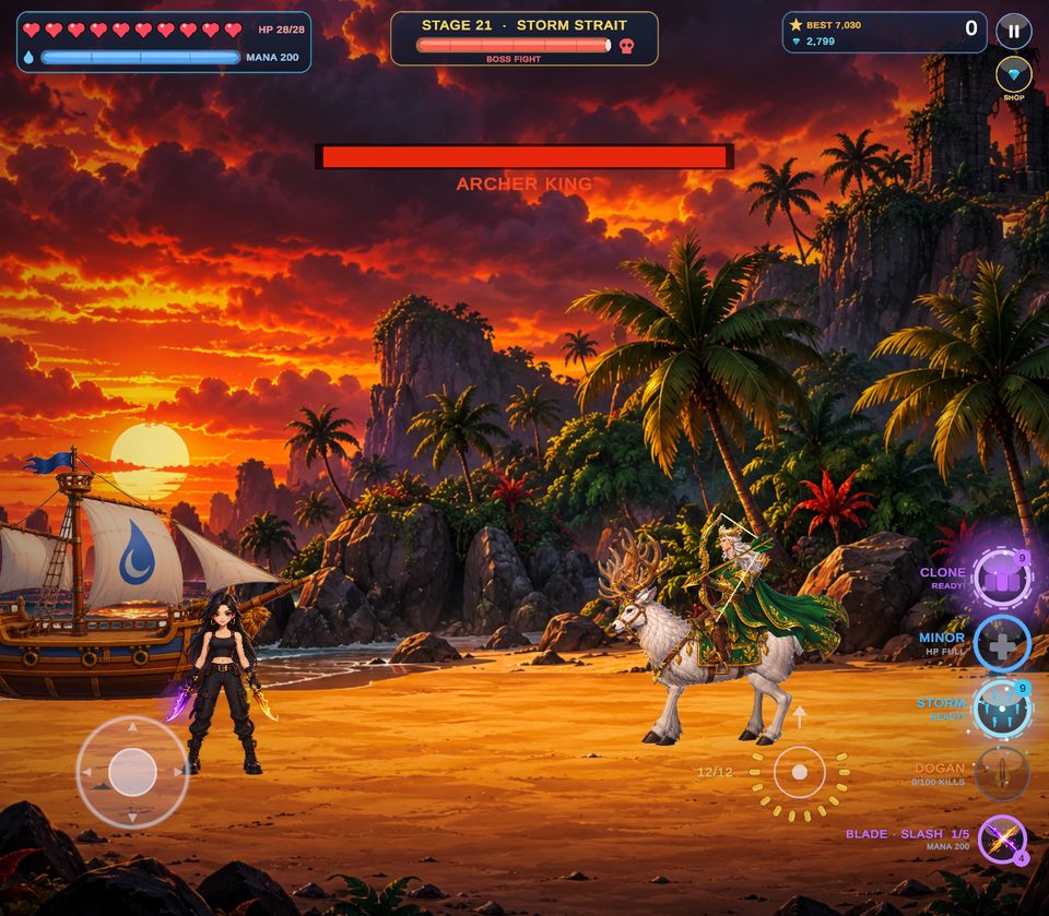 Archer King duel